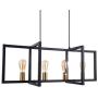Modern Industrial Island Pendant Lighting Fixtures 4 Lights ,BENNY LIGHTING Black Chandelier Light Fixture for Kitchen Dining Room Ceiling