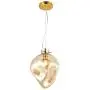 Light Society Bette Pendant Light, Mercury Glass with Brass Finish, Contemporary Mid Century Modern Style Lighting Fixture, Amber Light Society Bette Pendant Light, Mercury Glass with Brass Finish, Contemporary Mid Century Modern Style Lighting Fixture, Amber