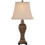 Edgar Traditional Table Lamp Bronze Square Urn Geneva Taupe Rectangular Shade for Living Room Family Bedroom Bedside - Regency Hill Edgar Traditional Table Lamp Bronze Square Urn Geneva Taupe Rectangular Shade for Living Room Family Bedroom Bedside - Regency Hill