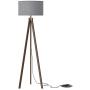 LEPOWER Wood Tripod Floor Lamp, Mid Century Standing Lamp, Modern Studying Floor Light for Living Room, Bedroom and Office, Flaxen Lamp Shade with E26 Lamp Base LEPOWER Wood Tripod Floor Lamp, Mid Century Standing Lamp, Modern Studying Floor Light for Living Room, Bedroom and Office, Flaxen Lamp Shade with E26 Lamp Base
