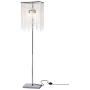 GDLMA Silver Crystal Raindrop Floor Lamp for Bedroom,Living Room,Girls Room or Wedding Gift