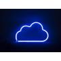 Blue LED Cloud Night Light neon Signs for Wall Decoration Battery and USB Operated Aesthetic Room Decor neon Sign neon Lights for Kids Room, Bar, Living Room, Christmas, Party, Wedding, Halloween