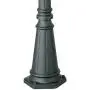 Hepworth Outdoor Post and Cap Base Black Iron Pole 76 3/4'' for Exterior House Porch Yard - John Timberland