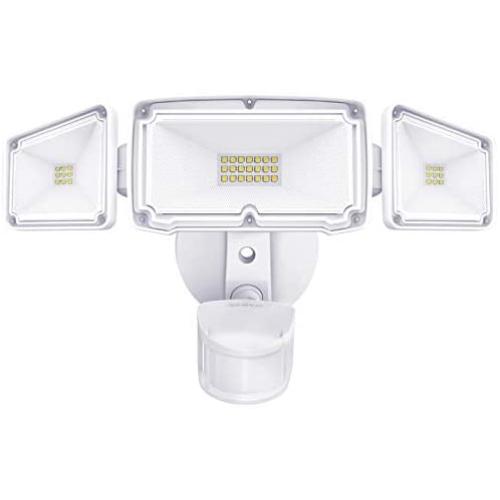 Amico 3 Head LED Security Lights Motion Outdoor Motion Sensor Light Outdoor 40W 3500 Lumens 5000k Waterproof IP65 ETL Motion Sensor Flood Light Exterior Security Light led