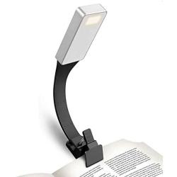 LED Reading Light,USB Rechargeable Eye Care Book Reading Light Clip On LED Flexible Bookmark Reading Lamp Double Clips for Book Kindle Bed Flight Travel