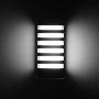 LemonBest Wall Sconce Modern Porch Light Garden Wall Lamp, Indoor Outdoor Use 15 Watts LED Wall Light Fixture for Corridor Garage Cafe Villas Hotel Lighting (Grey/Cool White)