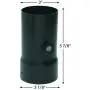 Solus SCP-689-BK-2 120V Automatic Dusk to Dawn Photocell Photo Control Light Sensor Switch Adapter Kit for Hardwire Outdoor Lamp Posts, Easy to Mount, Black