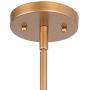 LOG BARN Gold Chandelier, Island Lights for Kitchen with Seeded Glass Shades, Modern Linear Pendant Lighting for Dining Room, 4 Lights, L34.5'' x W3.5''