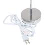 Simple Designs LT2007-BPK-2PK Chrome Mini Basic Fabric Shade 2 Pack Table Lamp Set, Blush Pink, 2 Count