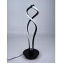 SkyeyArc Double Helix Dimmable LED Table Lamp, Modern Spiral Lamp, Contemporary Minimalist Lighting Design, Color Adjustable Light, 12W, Black