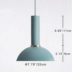 ANYE H-Type Track Light Pendants 3.2ft Cord Macaron Color Matching Cafe Lights Loft Style Simple Metal Ceiling Lamp for Dining Room Cafe Restaurant Bulbs Not Included