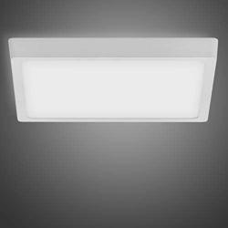 Broadroad LED Flush Mount Ceiling Light, 24W 2400lm 5000K LED Ceiling Light Fixture, 240W Equivalent, Square LED Ceiling Lamp for Kitchen Closet Bedroom (S-24W-5000K)