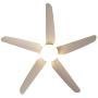 Indoor Ceiling Fan Light Fixtures - FINXIN White Remote LED 52 Ceiling Fans For Bedroom,Living Room,Dining Room Including Motor,5-Blades,Remote Switch (5-Blades)