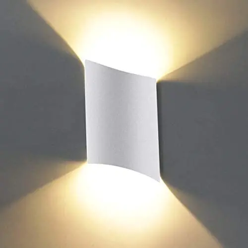 KAWELL Modern Waterproof Wall Lamp LED Wall Light Up and Down Aluminum Wall Wash Lights Indoor Outdoor for Bedroom Bathroom Stairs Porch Corridor Living Room Hallway, White 3000K KAWELL Modern Waterproof Wall Lamp LED Wall Light Up and Down Aluminum Wall Wash Lights Indoor Outdoor for Bedroom Bathroom Stairs Porch Corridor Living Room Hallway, White 3000K