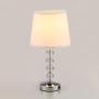 CLK Crystal Table Lamp with 2 USB Charging Ports, Modern Bedside Lamp with K9 Crystal, USB Table Lamp for Bedroom, Living Room, Children Room, Office (Bulb Included)