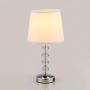 CLK Crystal Table Lamp with 2 USB Charging Ports, Modern Bedside Lamp with K9 Crystal, USB Table Lamp for Bedroom, Living Room, Children Room, Office (Bulb Included)