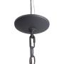 ROSEN GARDEN 4-Light Chandelier with White Linen Drum Shade, Adjustable Chain Hanging Ceiling Lights, Pendant Light Fixture Fitting for Dining Room, Entryway, Hallway and Foyer