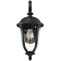 Park Sienna Traditional Outdoor Wall Light Fixture Black 16 3/4'' Clear Glass Downbridge for Exterior House Porch Patio Deck - John Timberland