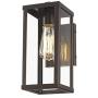 Odeums Outdoor Wall Lantern, Exterior Wall Mount Lights, Outdoor Wall Sconces, Wall Lighting Fixture in Oil Rubbed Finish with Clear Glass (Oil Rubbed Bronze-Wall Light, 1 Pack)