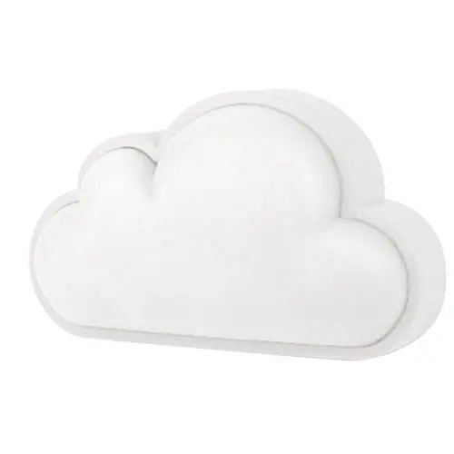 LoveNite Cloud Light Sensor Night Light for Baby Nursery Child,Intelligent LED Wall Lamp Plug in for Bedside Bedroom Hallway (White)
