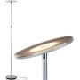 Brightech Sky LED Torchiere Super Bright Floor Lamp - Contemporary, High Lumen Light for Living Rooms & Offices - Dimmable, Indoor Pole Uplight for Bedroom Reading - Platinum Silver