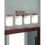 Zeyu 4-Light Bathroom Vanity Light, 26 Inch Vanity Wall Light for Bathroom, Oil Rubbed Bronze Finish with Frosted Glass Shade, 6106-4 ORB