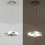 LED Semi-Flush Mount Ceiling Light Fixture,Modern Mini Chandelier Fixtures 1 Ring Hanging Pendant Lighting with Crystals 7.48'' x 7.48'' Dimmable Dining Room Lights Natural Light 4000K