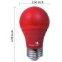 Bioluz LED Red Light Bulbs 60W Replacement Non-Dimmable A19 LED Bulbs 4-Pack