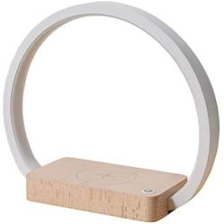 OSALADI Wireless Charging Nightstand Lamp Rechargeable USB Bedside Table Lamp Creative Circle Bedside Lamp for Living Room Bedroom