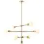 Sputnik Chandelier 6- Light Pendant Lighting Fixture Fixture for Dining Room Brass Ceiling Light Fixture for Bedroom Hallway Kitchen Living Room