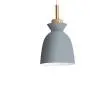 LAKIQ Modern Mini Colorful Pendant Light Nordic Lovely Hanging Ceiling Lighting Kitchen Island Lights for Dining Room Restaurant Bar Living Room (Grey)