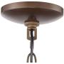 Mila Bronze Pendant Chandelier 24 1/2'' Wide Tiffany Style Art Glass Shade 4-Light Fixture for Dining Room House Foyer Kitchen Island Entryway Bedroom Living Room - Robert Louis Tiffany