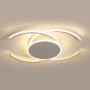 CraftThink LED Flush Mount Ceiling Light Living Room Half-Circle Flush Mount Light Acrylic LED Ceiling Lamp in Warm for Living Room Bedroom Kids Room - Size : 19.5'' Warm Light