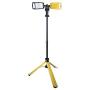 Stanley Led Work Light with Stand 7000-Lumen Portable Corded LED Portable Job Site Lighting 4000K 80W Indoor Outdoor Lighting