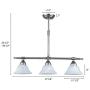 CANARM LTD. IPL133BPT Canarm LTD IPL133BPT Athena 3 Light Pendant Brushed Pewter