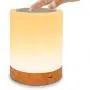 Table Lamp Touch Night Light - Portable Sensor Remote Control Bedside Lamps with Quick Rechargeable USB Dimmable Warm White Light 13 Colors RGB Table Lamp for Bedroom Living Room Office (Silver)