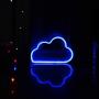 MYGOTO Blue Cloud Neon Light Wall Decor Neon Signs for Bedroom Kids with Table Stand Battery and USB Powered Night Light Home Decoration Bedroom Party Decoration (Blue Cloud)