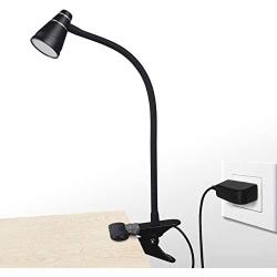 CeSunlight LED Clip Desk Lamp, Headboard Light with Strong Clamp, Bed Reading Light with 3000k-6500K Adjustable Color Temperature Options for Brighter Illumination