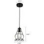 UOFUS Pendant Lighting Metal Industrial Vintage Hanging Ceiling Chandelier Light Fixture Black for Kitchen Home Hallway Dining Room