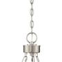 Myland Brushed Nickel Wagon Wheel Chandelier 27'' Wide Modern 6-Light Fixture for Dining Room House Foyer Kitchen Island Entryway Bedroom - Franklin Iron Works