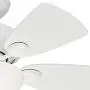 Hunter Fan 34 inch Snow White Finish Ceiling Fan with Painted Cased White Glass Light Kit (Renewed)