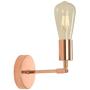 BAODEN 1 Light Bathroom Wall Sconce Set of 2 Vintage Industrial Wall Lamp Pole Wall Mount Lighting Fixture（Rose Gold）