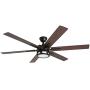Honeywell 51036 Kaliza Modern Ceiling Fan with Remote Control, 56'', Espresso