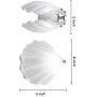 SAMGREEN LED Mood Light Shell Pearl Night Light Lamp for Living Room Bedroom, Table lamp Night Lamp for Home Deco Decoration (Matt)