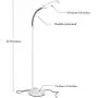 Brightech Litespan LED 2nd Edition Reading Floor Lamp with Cool, Soft & Warm White LEDs - Built-in Dimmer - Adjustable Design Pivots in Any Direction - Energy Saving 12 Watts - Alpine White Brightech Litespan LED 2nd Edition Reading Floor Lamp with Cool, Soft & Warm White LEDs - Built-in Dimmer - Adjustable Design Pivots in Any Direction - Energy Saving 12 Watts - Alpine White