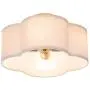 VILUXY Semi-Flush Mount Ceiling Light Fixture Off-White Fabric Drum Shade Antique Brass Brush Paint Finish for Bedroom, Dining Room, Corridor, Living Room 13.77'' 4-Light VILUXY Semi-Flush Mount Ceiling Light Fixture Off-White Fabric Drum Shade Antique Brass Brush Paint Finish for Bedroom, Dining Room, Corridor, Living Room 13.77'' 4-Light