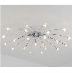 LED Modern Flush Mount Ceiling Lamp Starry Design Pendant Lamps Livingroom Fixture Chic Gypsophila Design Dimmable Iron Bedroom Romantic Decor Chandeliers Light Energy Star Hallway Kitchen Foyer Light