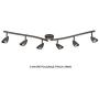 Globe Electric 59376 Grayson 6-Light Adjustable S-Shape Track Lighting, Bronze Color, Oil Rubbed Finish, Bulbs Included Globe Electric 59376 Grayson 6-Light Adjustable S-Shape Track Lighting, Bronze Color, Oil Rubbed Finish, Bulbs Included