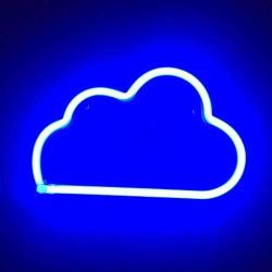 DANIDEER Led Neon Sign Art Decorative Lights Table Decoration Neon Lamp with Base for Kids boy and Girl Bedroom Unique Gift for Any Occasion (Blue Cloud)