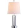 JONATHAN Y JYL2025A Lillian 18'' Metal Mini LED Lamp Transitional,Glam,Traditional,Contemporary for Bedroom, Living Room, Office, College Dorm, Coffee Table, Bookcase, Chrome with White Shade